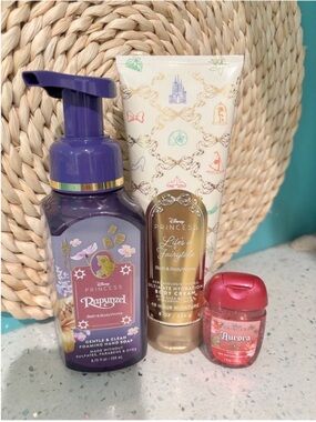 Bath&Body Works Disney Princess Body Cream, Rapunzel Soap, Aurora Sanitize